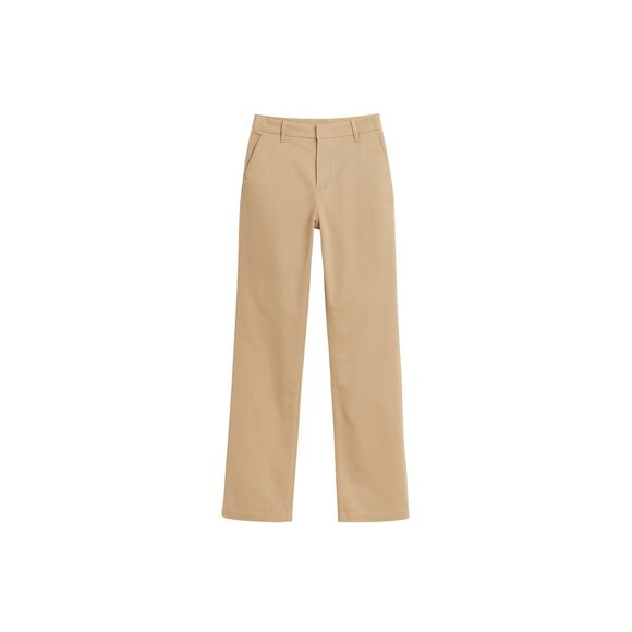 Lee Women’s All Day Pants – Size 10 Medium – Khaki Straight-Leg Stretch Cotton - Picture 2 of 5